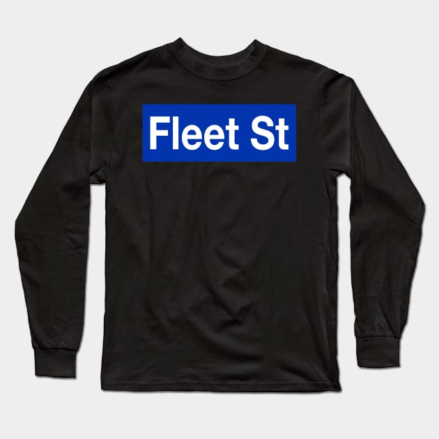 Fleet Street - Sweeney Todd Blue Long Sleeve T-Shirt by byebyesally